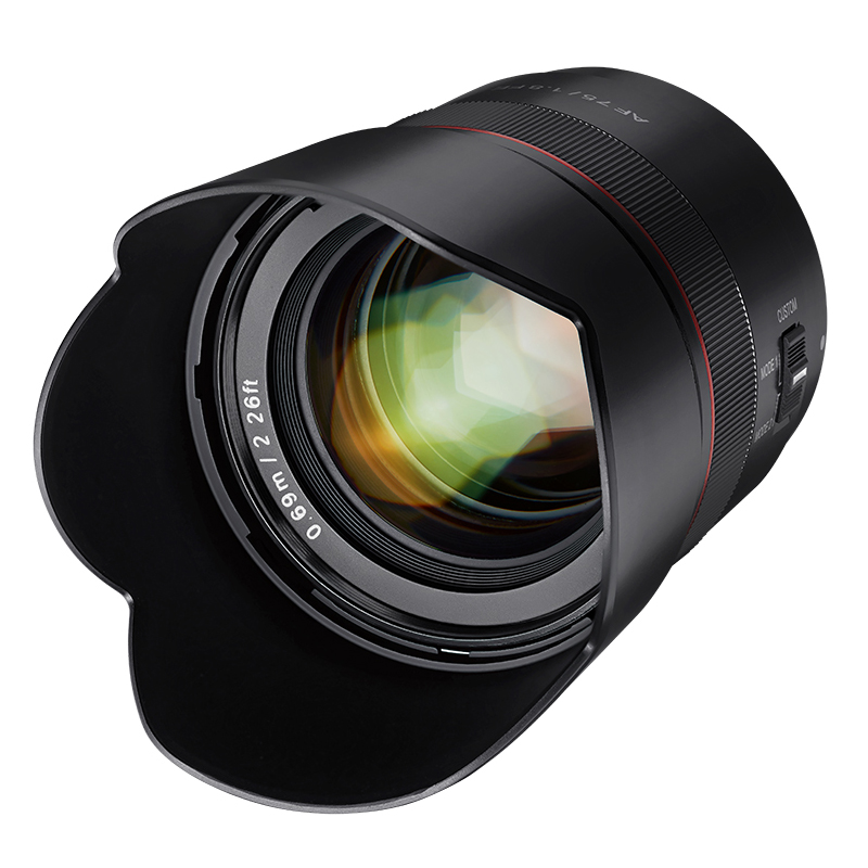 Ống kính máy ảnh hiệu Samyang AF 75mm F1.8 Cho Sony E - Hàng Chính Hãng