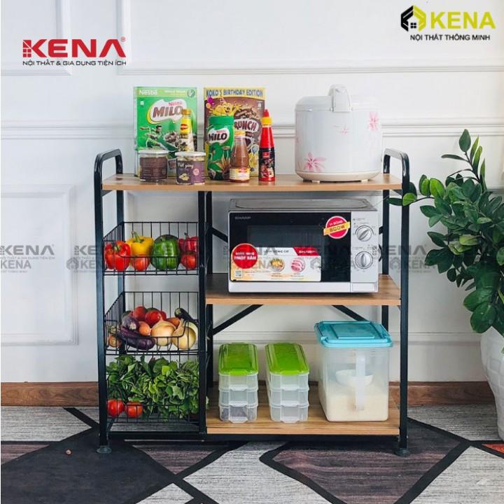Kệ để lò vi sóng, kệ bếp đa năng KENA phủ sơn tĩnh điện KN 138-3