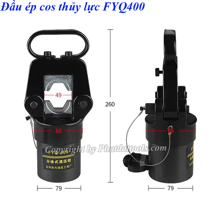 Đầu ép cos thủy lực Pada FYQ400