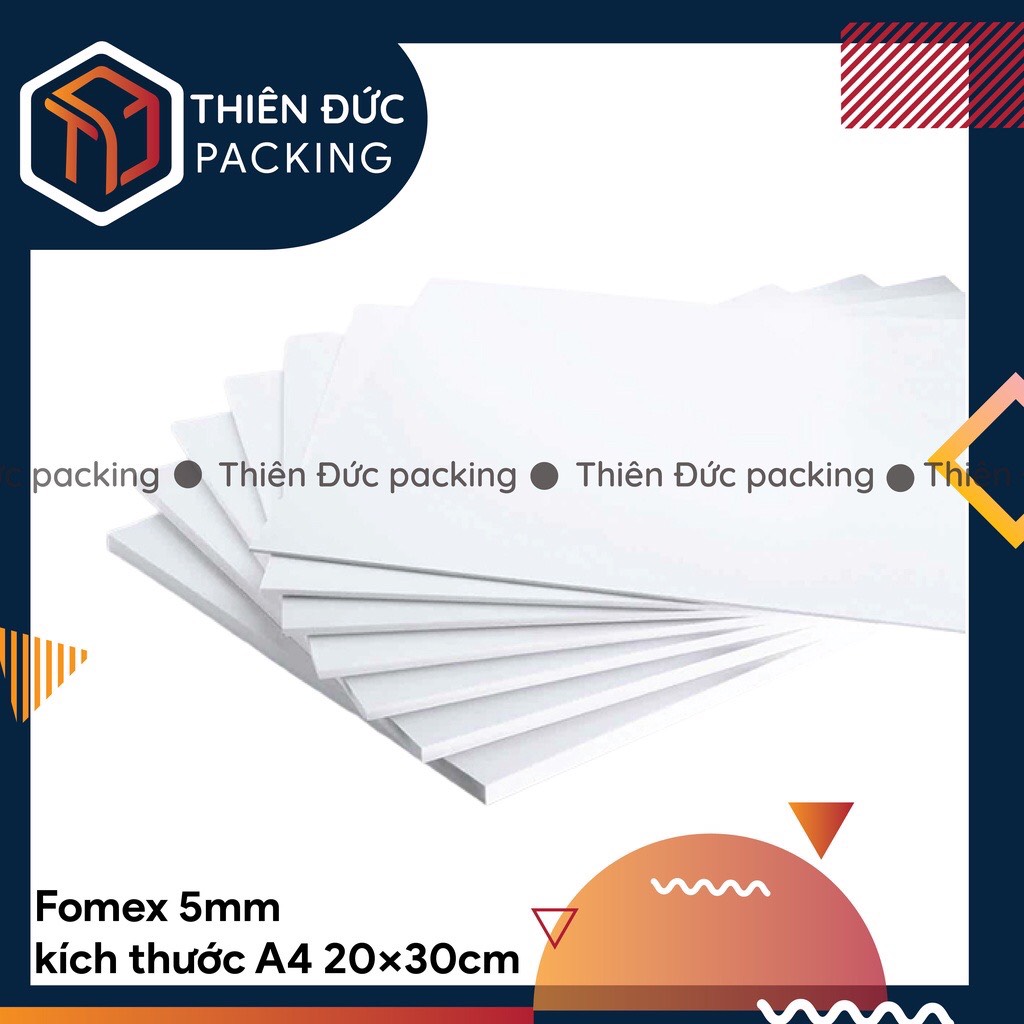 Tấm Bìa FOMEX 5mm A4  Trắng Làm Mô Hình Kiến Trúc, Decal, Tranh, Kệ Tủ Handmade..