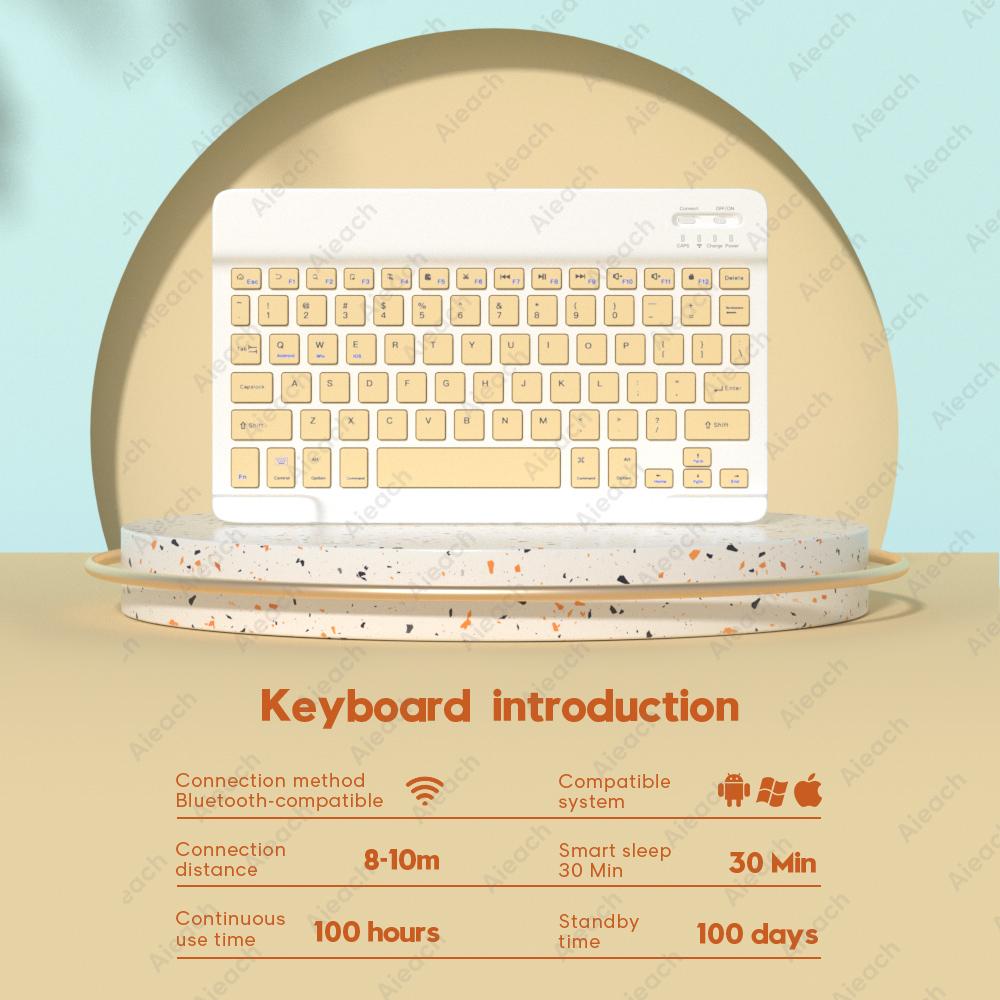 Bluetooth-Tương Thích Bàn Phím Cho Apple Teclado iPad Xiaomi Samsung Huawei Điện Thoại Máy Tính Bảng Bàn Phím Không Dây Cho Android Windows