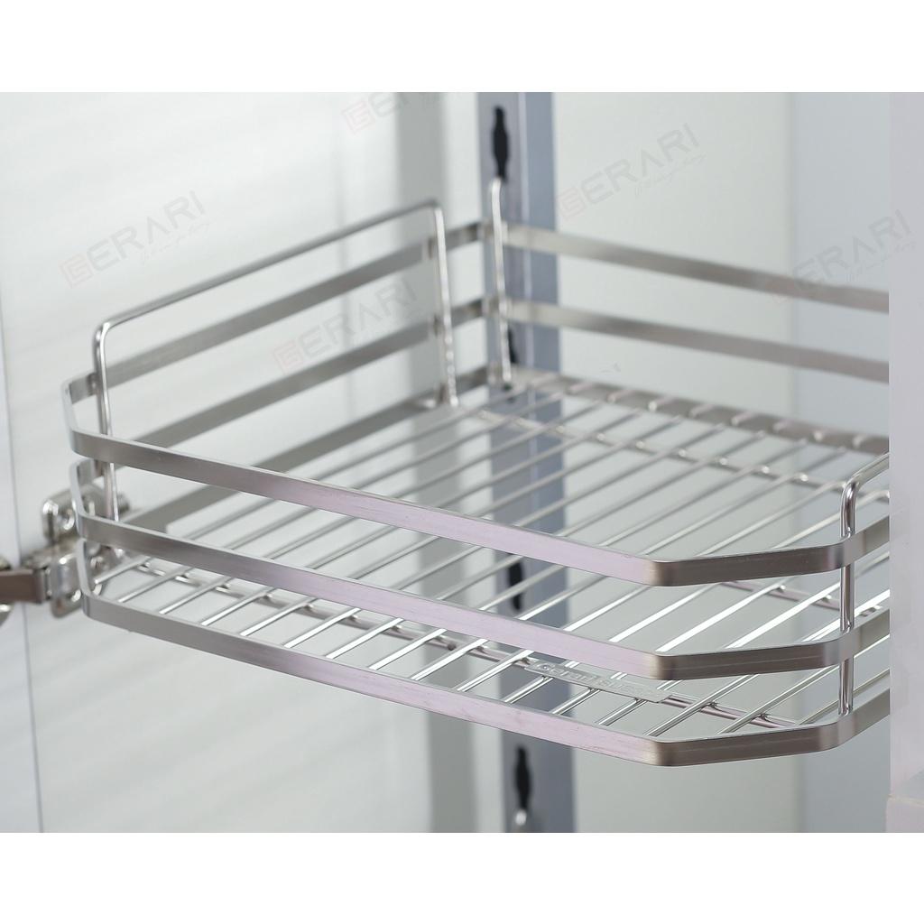 {Hàng chính hãng} Tủ kho Inox 304 xước mờ cao cấp dạng nan dẹt 4 tầng cánh mở mã DK6.645 thương hiệu Gerari