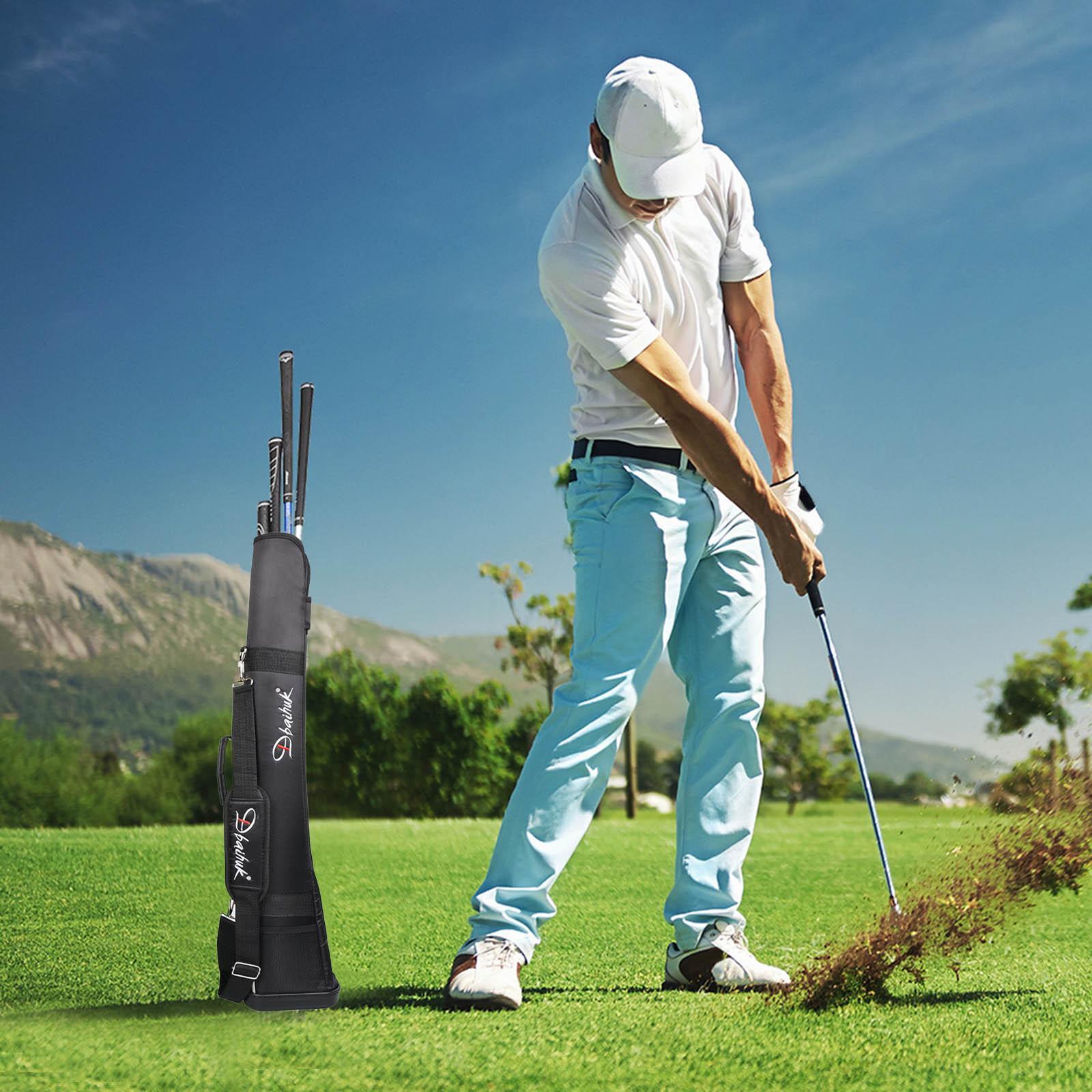 Sunday Bag Beginners Adjustable Strap Pouch Golf Club Travel Bag