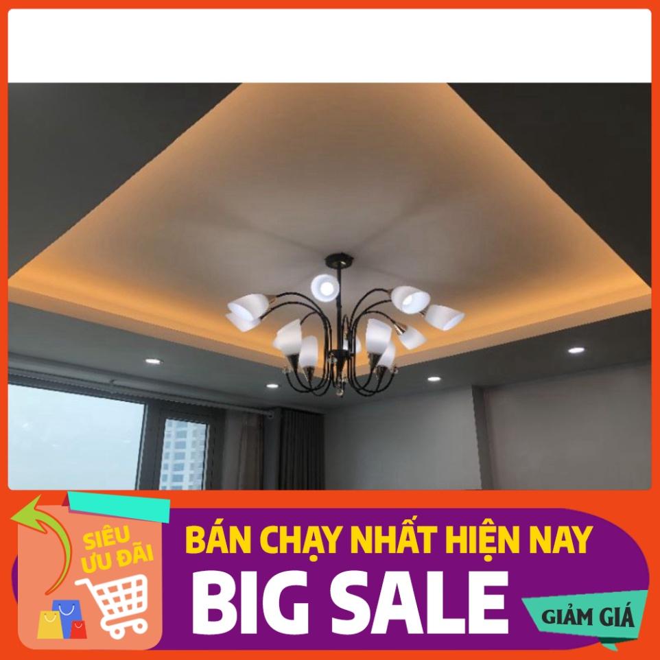 *Bảo hành 12 tháng*Đèn Chùm Phân Tử Ondric 10 bóng - Decor lighting, chùm ý 10 bóng dạng phân tử trang trí phòng khách