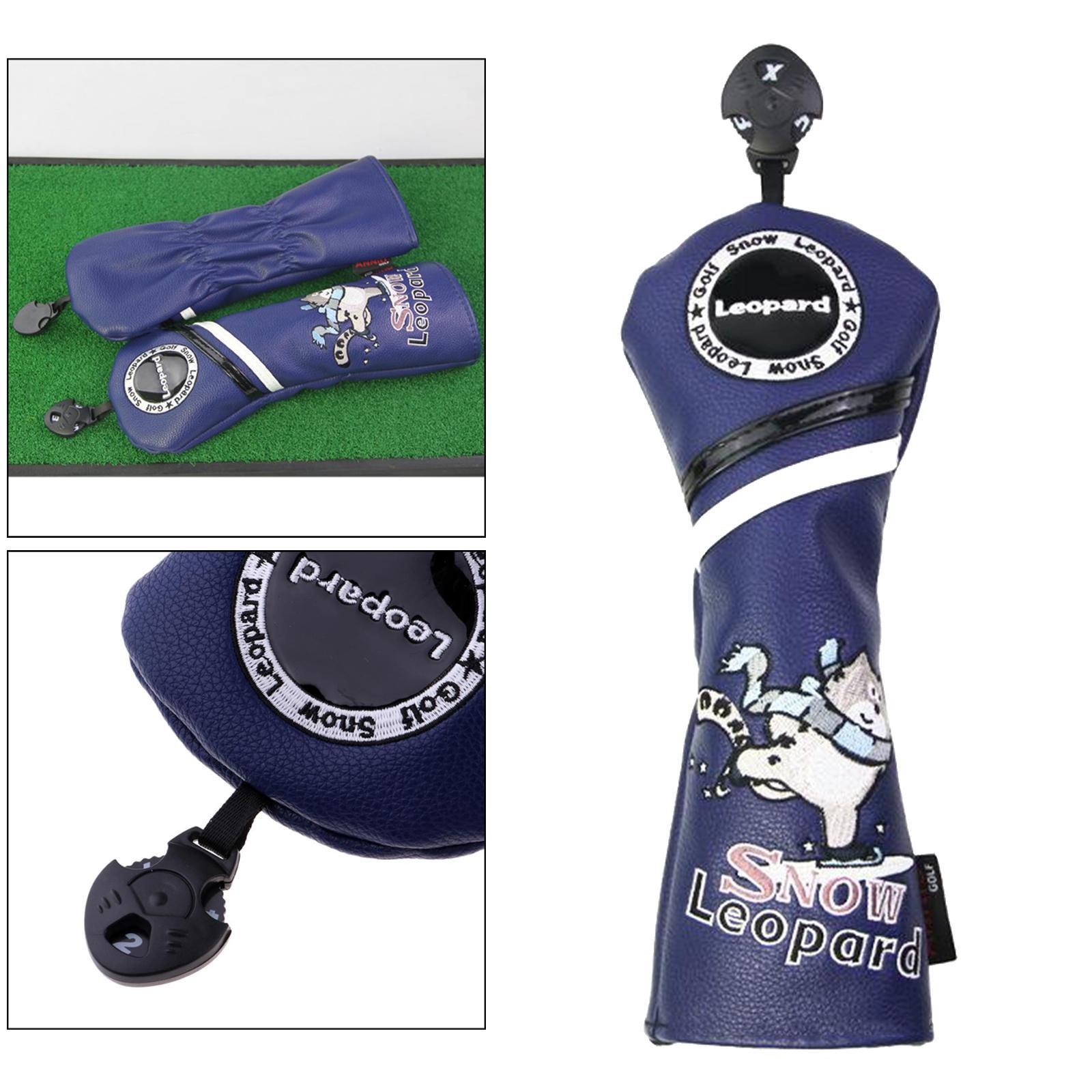 2-3 of pack Golf Cover Driver Headcover Travel with No. Tag UT