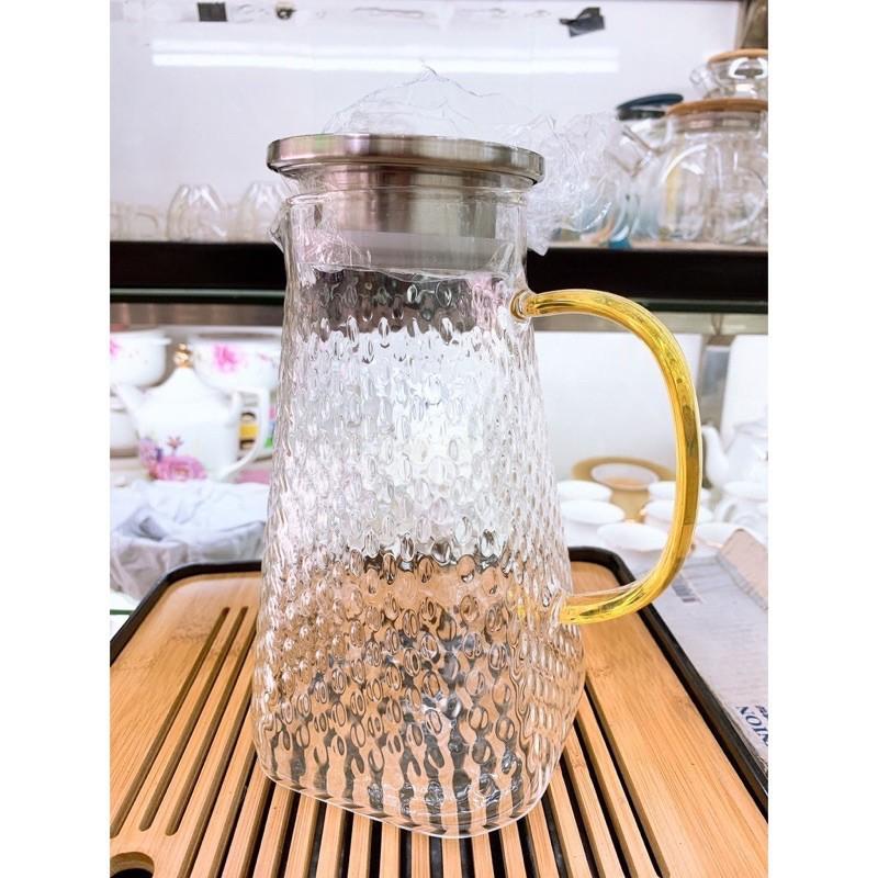 Bình nước thủy tinh sần chịu nhiệt H106