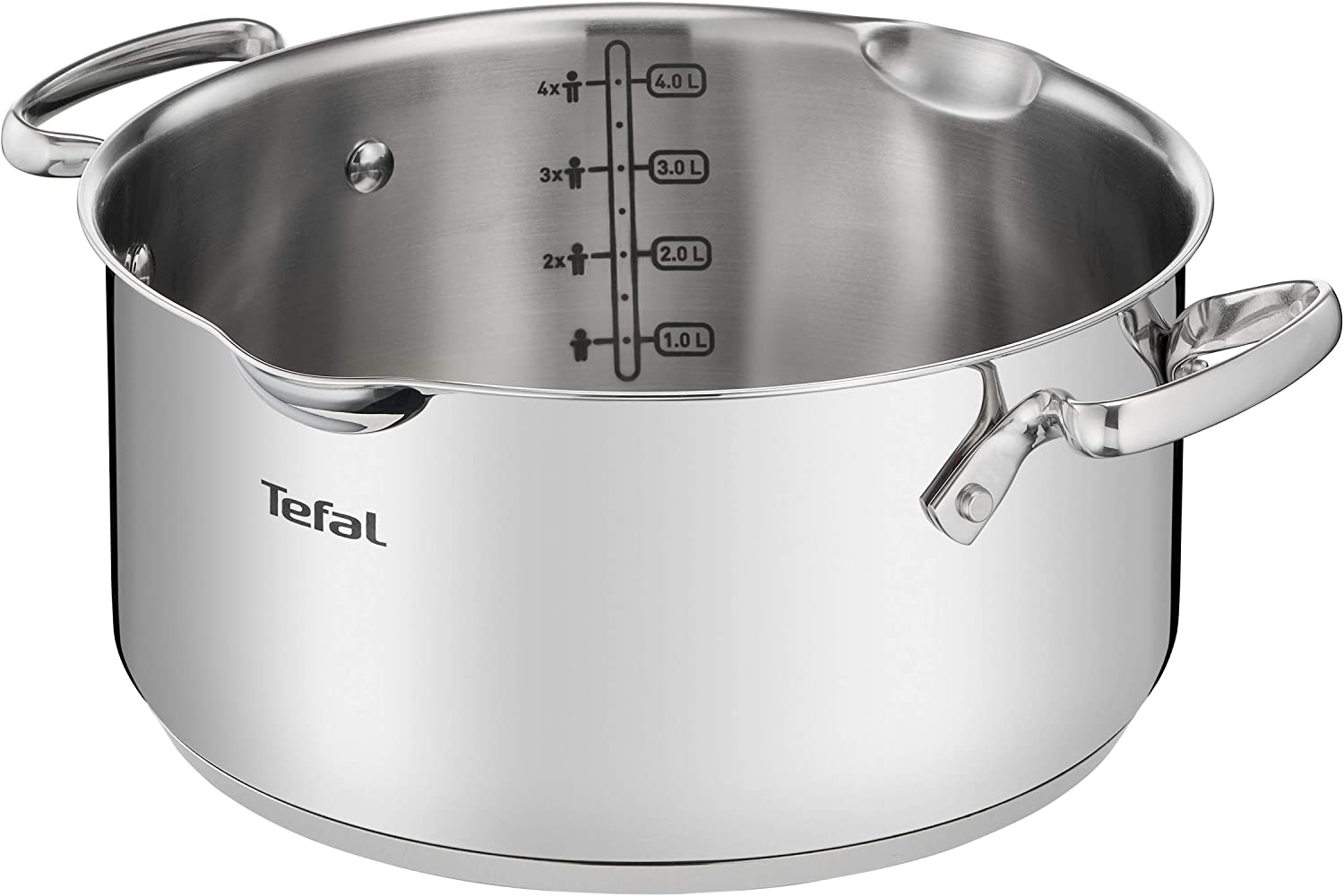 Bộ Nồi 4 Sets TEFAL G719S7 Có Vạch Chia - Nhập Khẩu Đức Chất Liệu Thép Không Gỉ Dùng Cho Mọi Loại Bếp Bền Gấp 6 Lần Chảo Thường - Hàng Nhập Khẩu