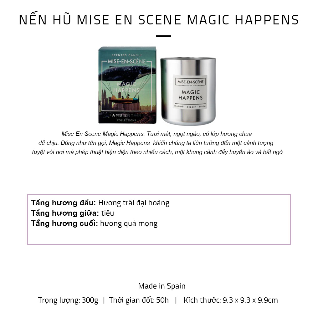 Nến thơm Ambientair Mise- En- Scène