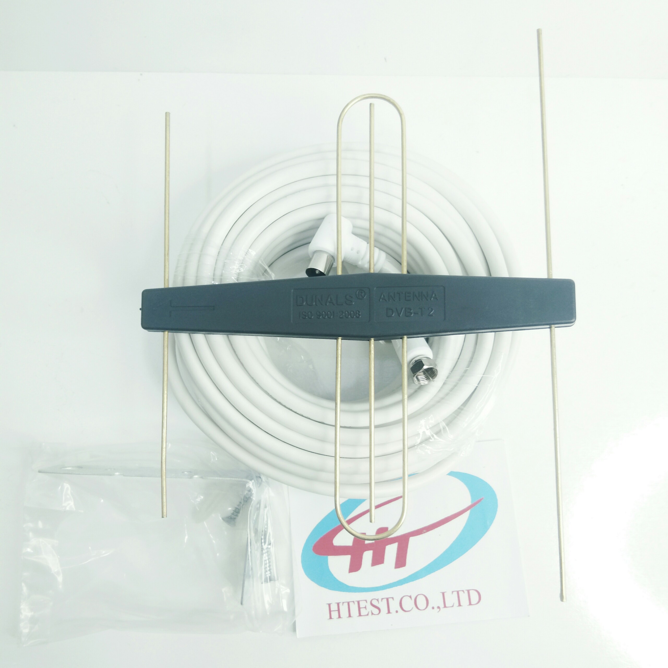 Anten khuếch đại ngoài trời DVB T2 DUNALS + dây cáp anten 15m - Hàng Chính Hãng