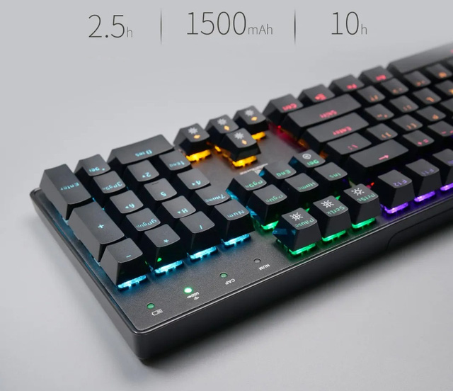 Bàn phím quang cơ không dây Newmen GM335 Hotswap Keycap PBT - Hàng Chính Hãng