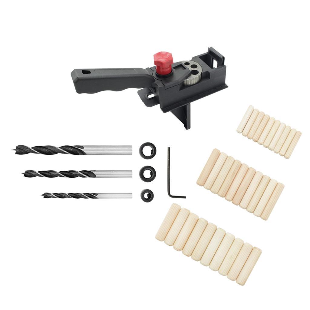 38 PCS Set - Drill Bits with Drill Guide Sleeve, Adjustable Punch Locator, Drill