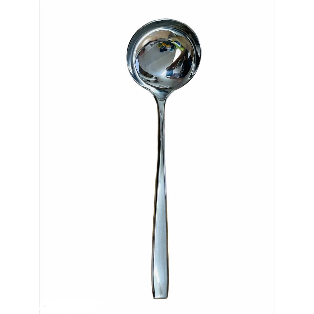 Vá Canh Inox Cao Cấp #304 Cán Vuông Miệng Tròn