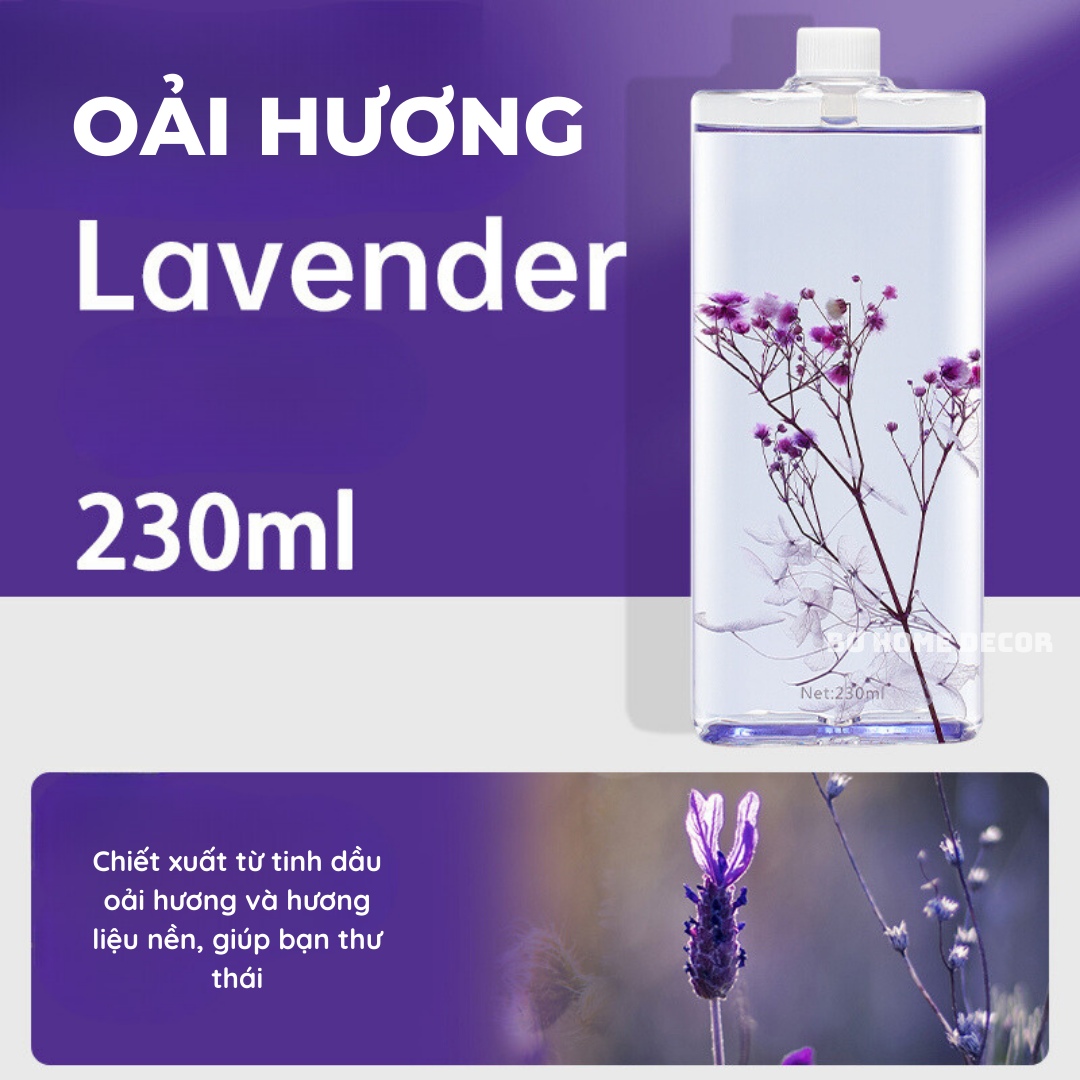 Nước hoa thay thế cho máy xịt phòng,tinh dầu xịt thơm phòng 6 mùi hương, dung tích lớn 230ml