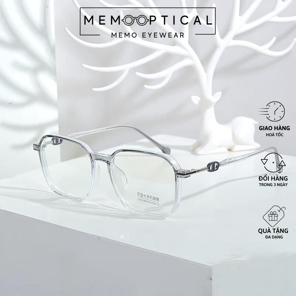 Gọng Kính Cận Hàn Quốc Nam Nữ Memo Optical - Dáng Vuông Cá Tính S11622