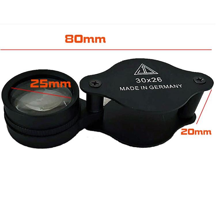 Kính Lúp 30X26mm Cao Cấp  - TIÊU CHUẨN ĐỨC