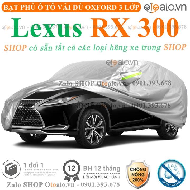 Bạt che phủ xe ô tô Lexus RX 300 3 lớp cao cấp
