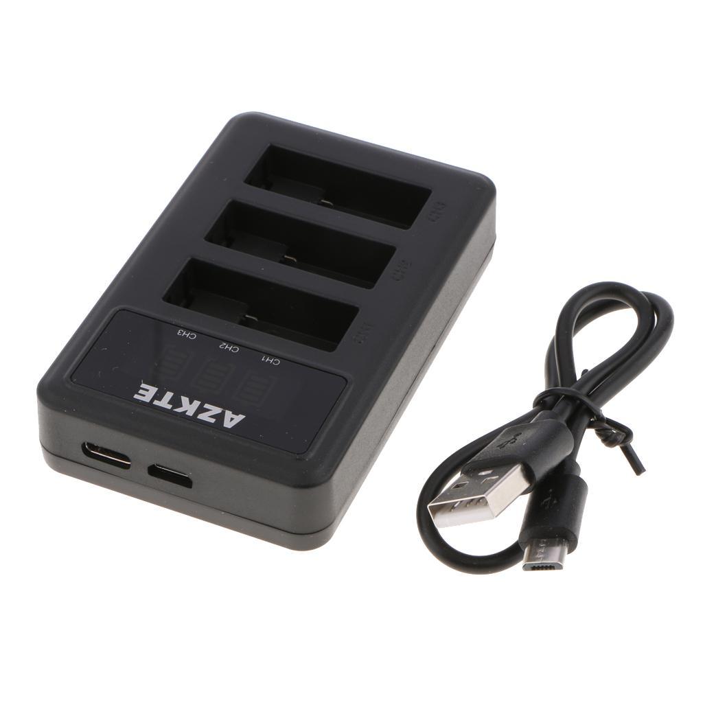 Triple USB Battery Charger Cradle for Hero5 Hero6 Black Cameras