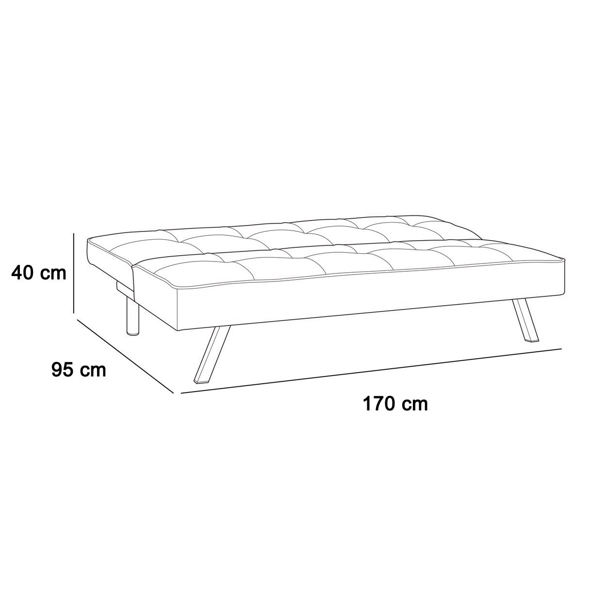 SOFA BED 3 CHỨC NĂNG NGÃ VÀ CHÂN THÁP RÁP - HÀNG XUẤT KHẨU MỸ CHÍNH HÃNG