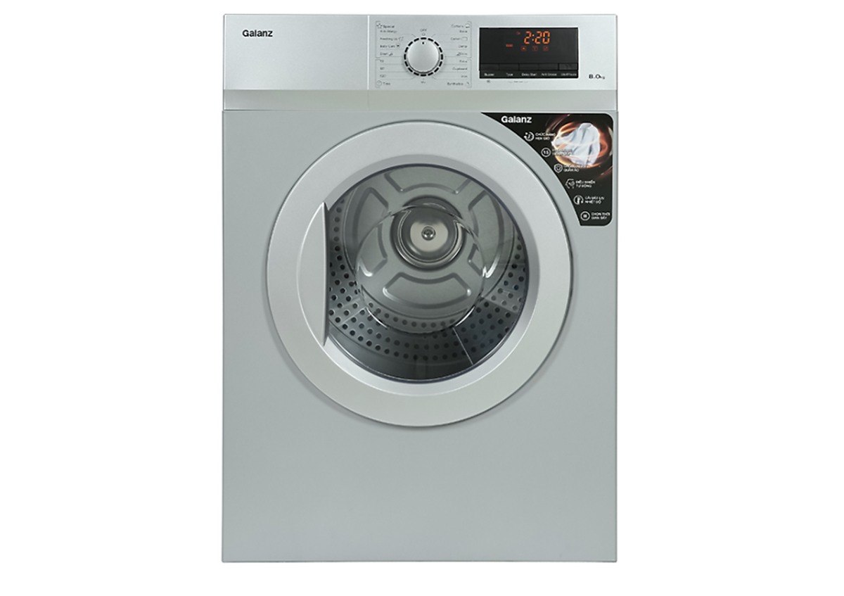 Máy sấy quần áo thông hơi Galanz 8 Kg DV-80T5C - Hàng chính hãng