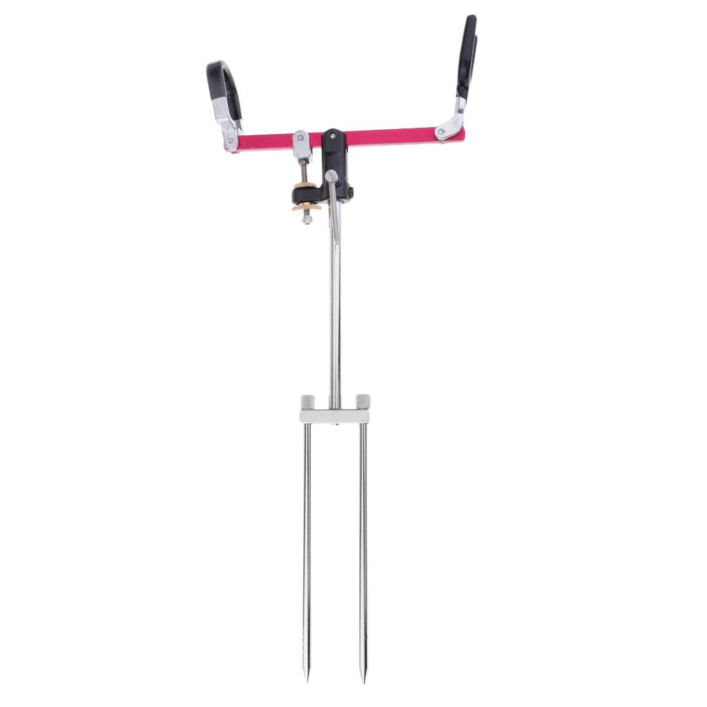 Ground Insert Multifunction Fishing Rod Support Rack Stand Foldable Bracket