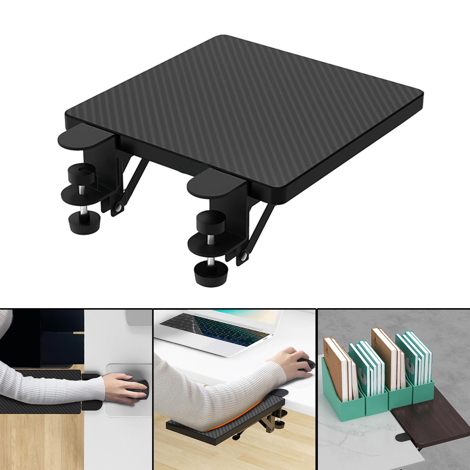 Foldable Ergonomic Desk Extender Tray Computer Elbow Arm Support Rest