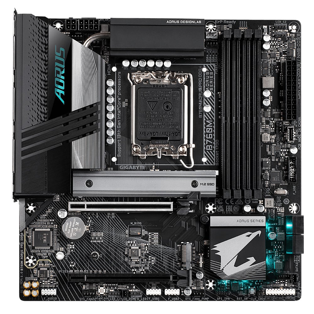 Mainboard GIGABYTE B760M AORUS PRO DDR4 - Hàng chính hãng