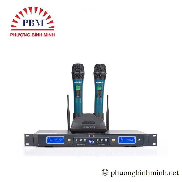 Micro Karaoke Guinness MU-885i tặng kèm pin sạc đế sạc - Hàng chính hãng.