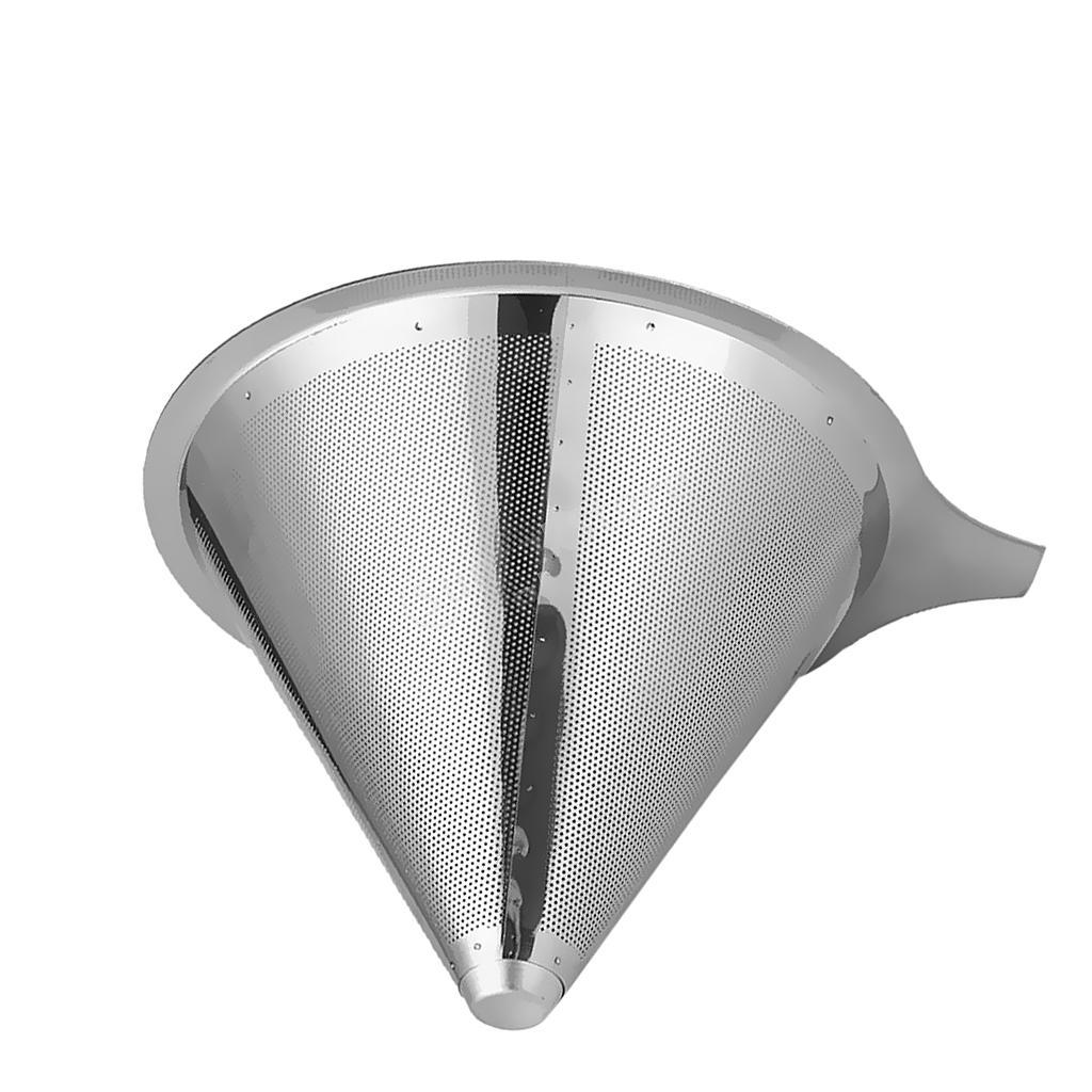 3x Stainless steel Pour Over Drip Mesh Coffee Tea Cone Filter Maker #3