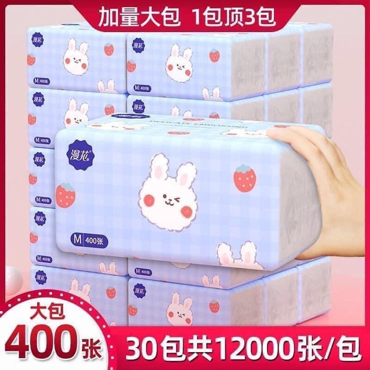 THÙNG 40 GÓI GIẤY ĂN RÚT HÌNH THỎ SIÊU SIÊU HÓT HÍT
