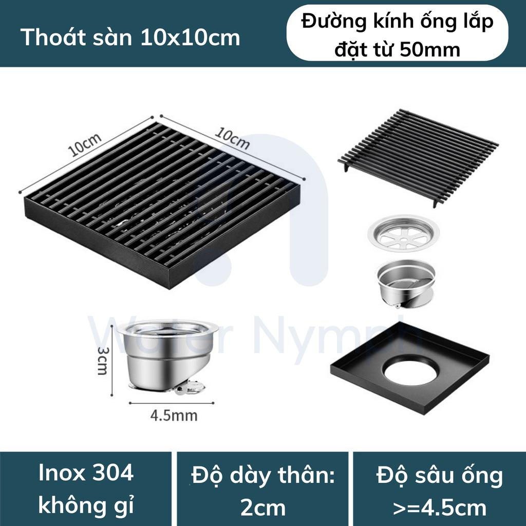 Ga thoát sàn, thoát nước máy giặt inox 304, chống bốc mùi, chống côn trùng Waternymph