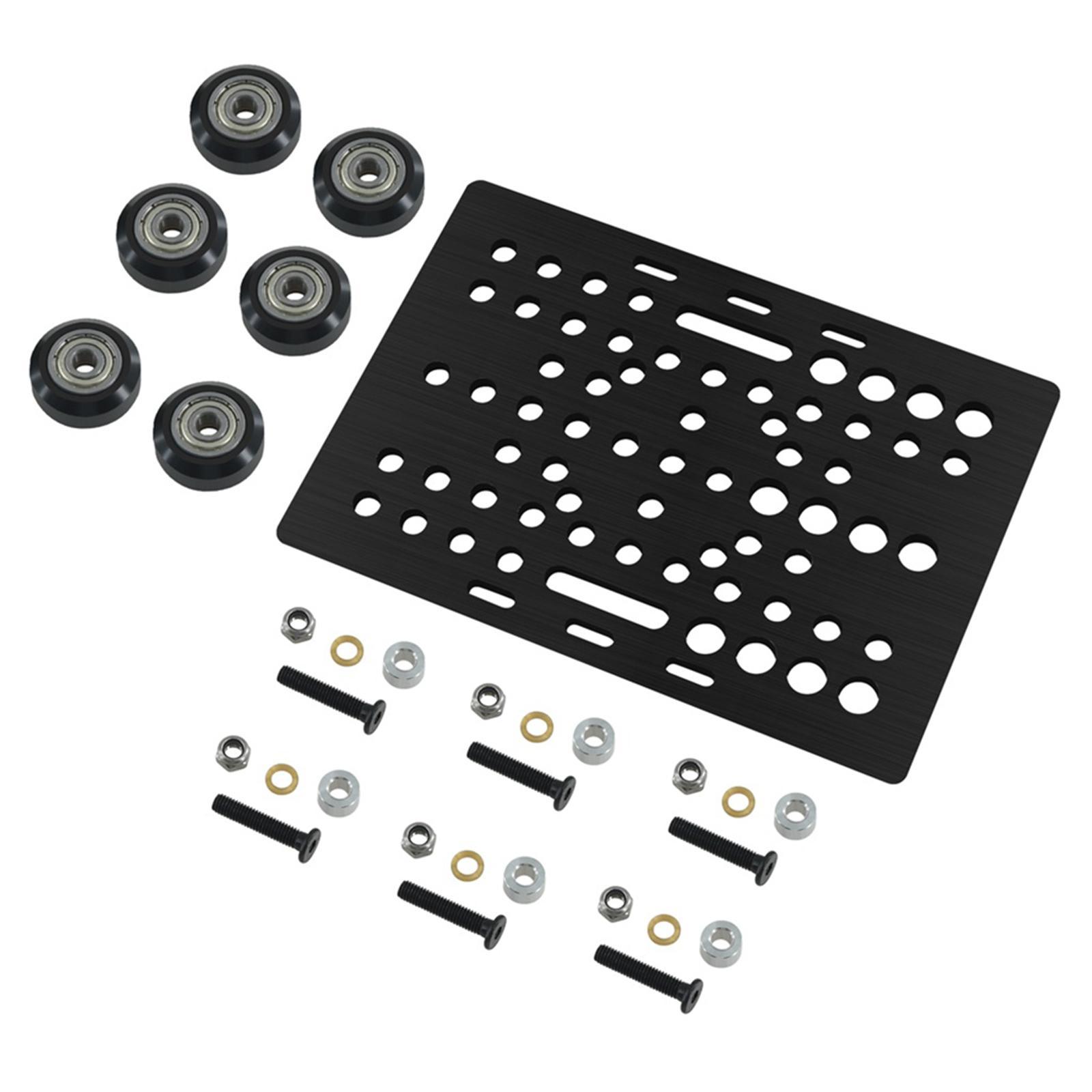 Aluminium v Gantry Plate Set 3D Printer Parts with v Solid V Wheel