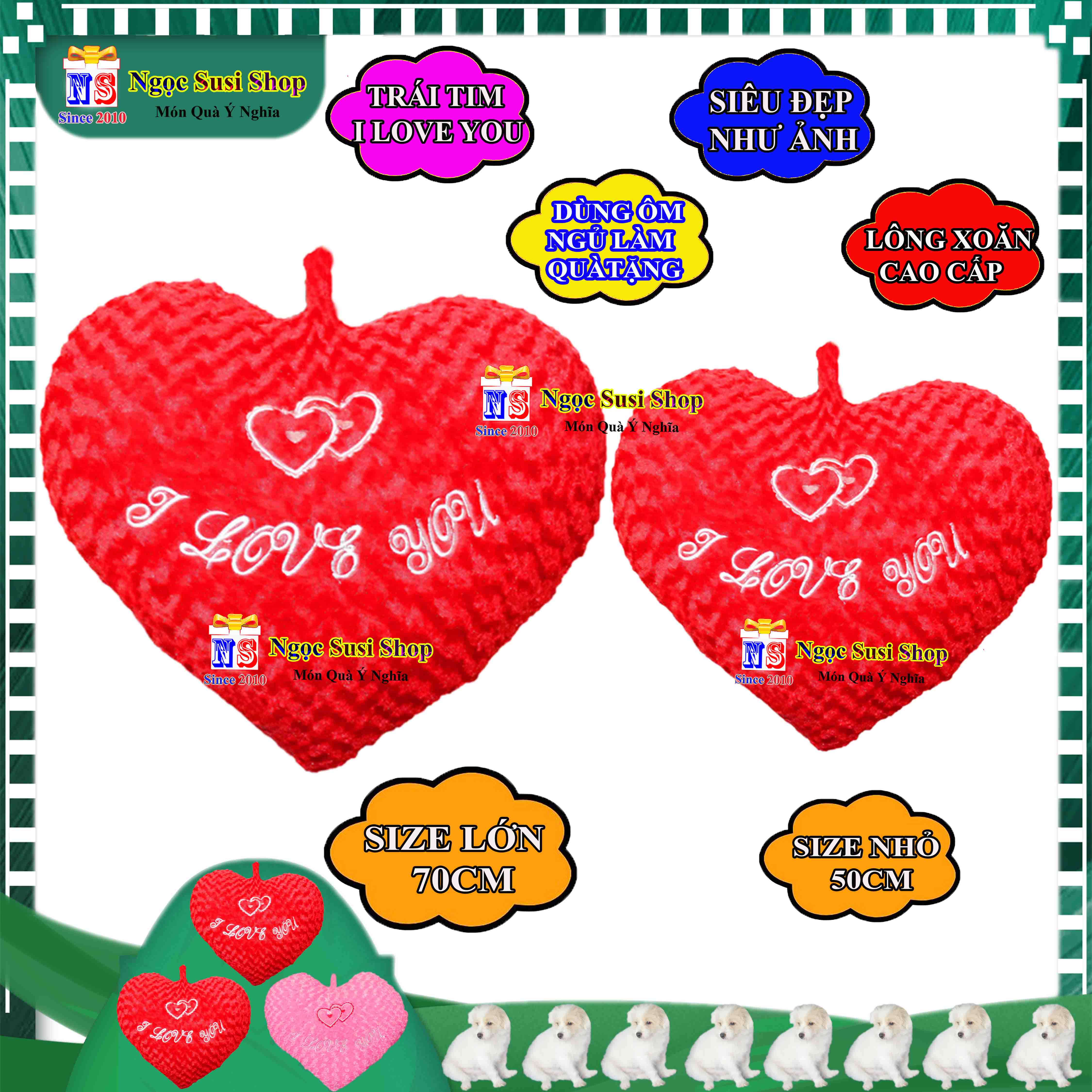 THÚ BÔNG GỐI TRÁI TIM I LOVE YOU SIÊU ĐẸP ÔM NGỦ QUÀ TẶNG - GỐI ÔM TRÁI TIM CAO CẤP