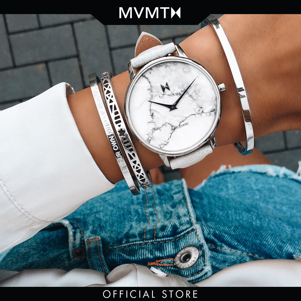 Đồng hồ Nữ MVMT dây da 38mm - Boulevard D-MB01-TIMA