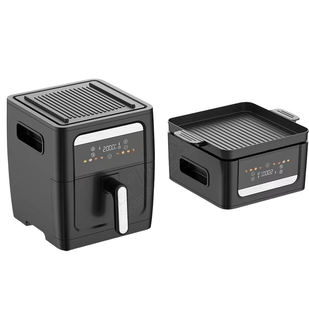 Nồi Chiên Không Dầu Kèm Vỉ Nướng 2-in-1 Mishio MK407: Nâng Tầm Món Ngon, Tiện Lợi Vượt Trội - hàng chính hãng