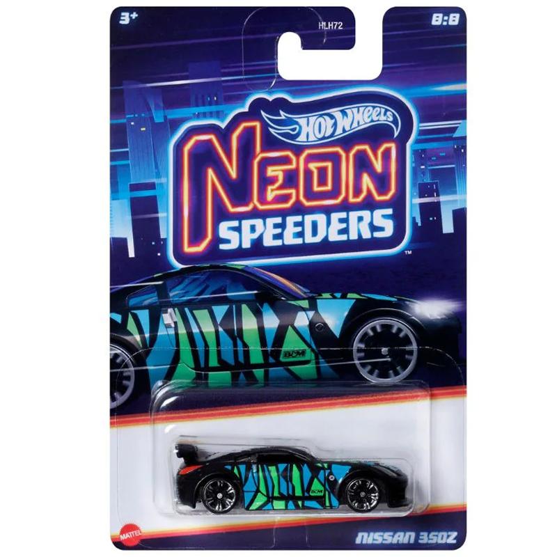 Đồ Chơi Mô Hình Siêu Xe - Hot Wheels Neon Speeders HRW74/HLH72 - Nissan 350Z