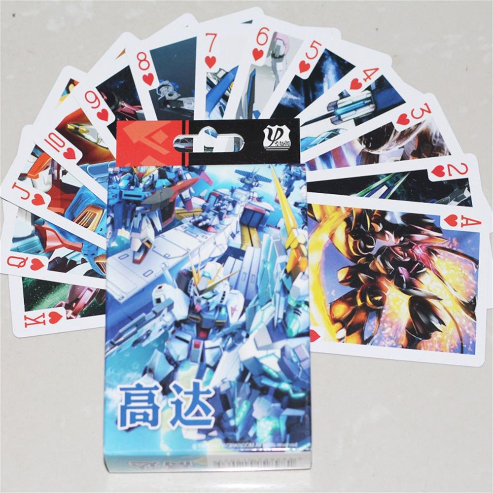 Bài tây anime Gundam, tú lơ khơ, manga- 54 lá in 54 hình khác nhau chibi xinh xắn