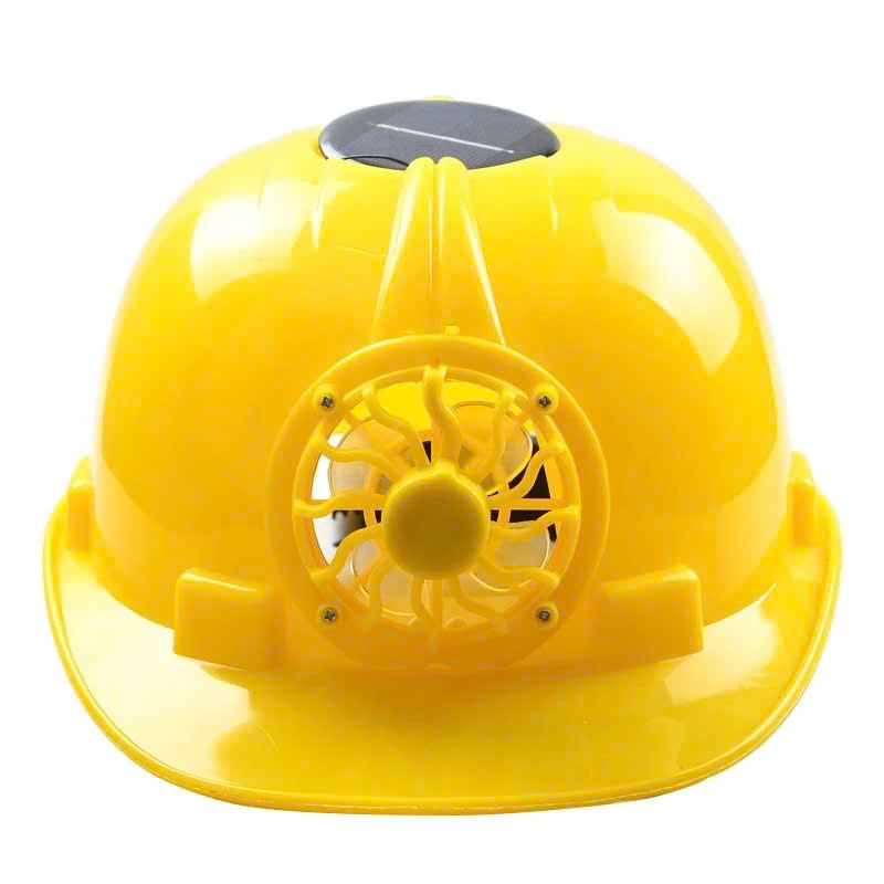 Mũ Bảo Hộ Lao Động Có Quạt Chạy Bằng Năng Lượng Mặt Trời An Toàn Hiện Đại: