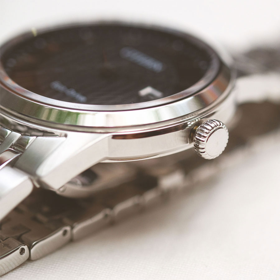 Đồng Hồ Nam Citizen Dây Thép Không Gỉ AW1230-51E - Mặt Đen