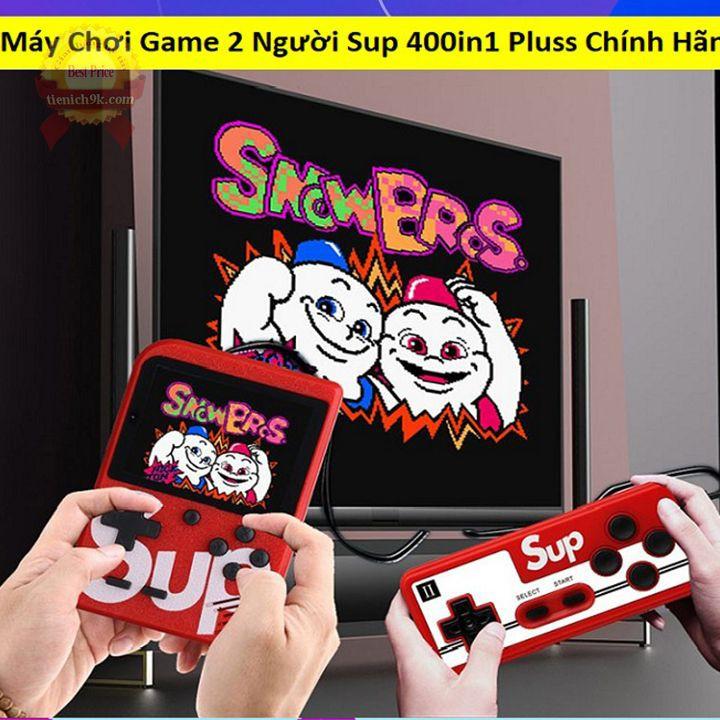 Máy chơi game Sup Box 400 trò game in 1 400in1 kèm tay phụ đôi 2 người 4 nút Tặng kèm dây DVI xuất tivi và pin lithium