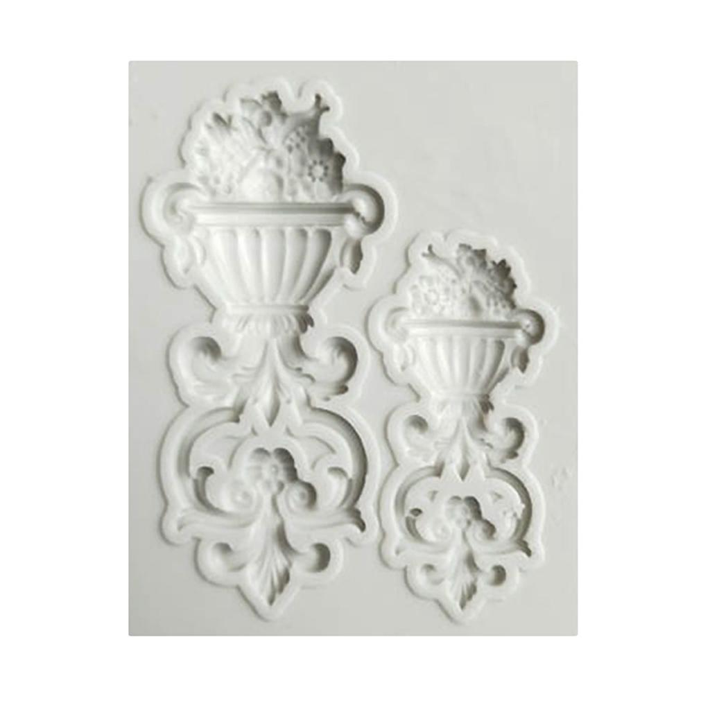 DIY Sugar Craft Cake Vintage Relief 3D Fondant Silicone Mold For Sugarcraft, Cake Decoration, Cupcake Topper, Polymer Clay, Baking Mold, Craft DIY