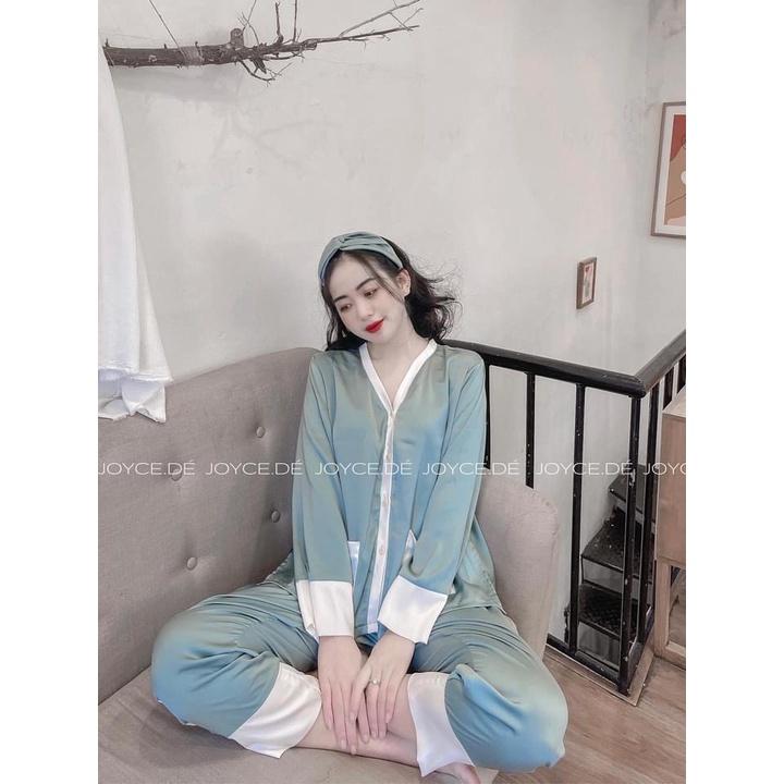 BỘ LỤA SUÔNG PHỐI MÀU 2 MÀU CHO NỮ