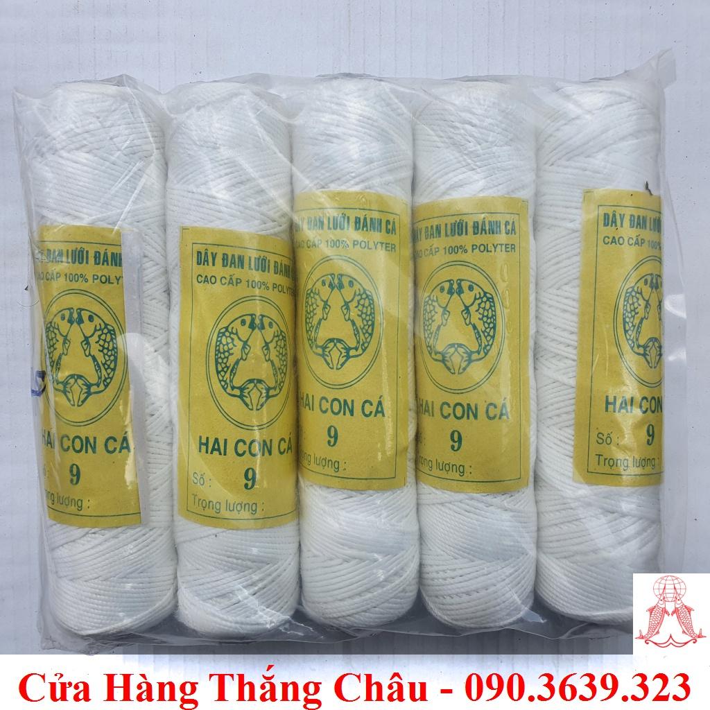 Chỉ Hai Con Cá (Lớn) - 1 Cuộn Nhợ Thợ Hồ Xây Dựng, Chỉ Diều - Nhiều Số