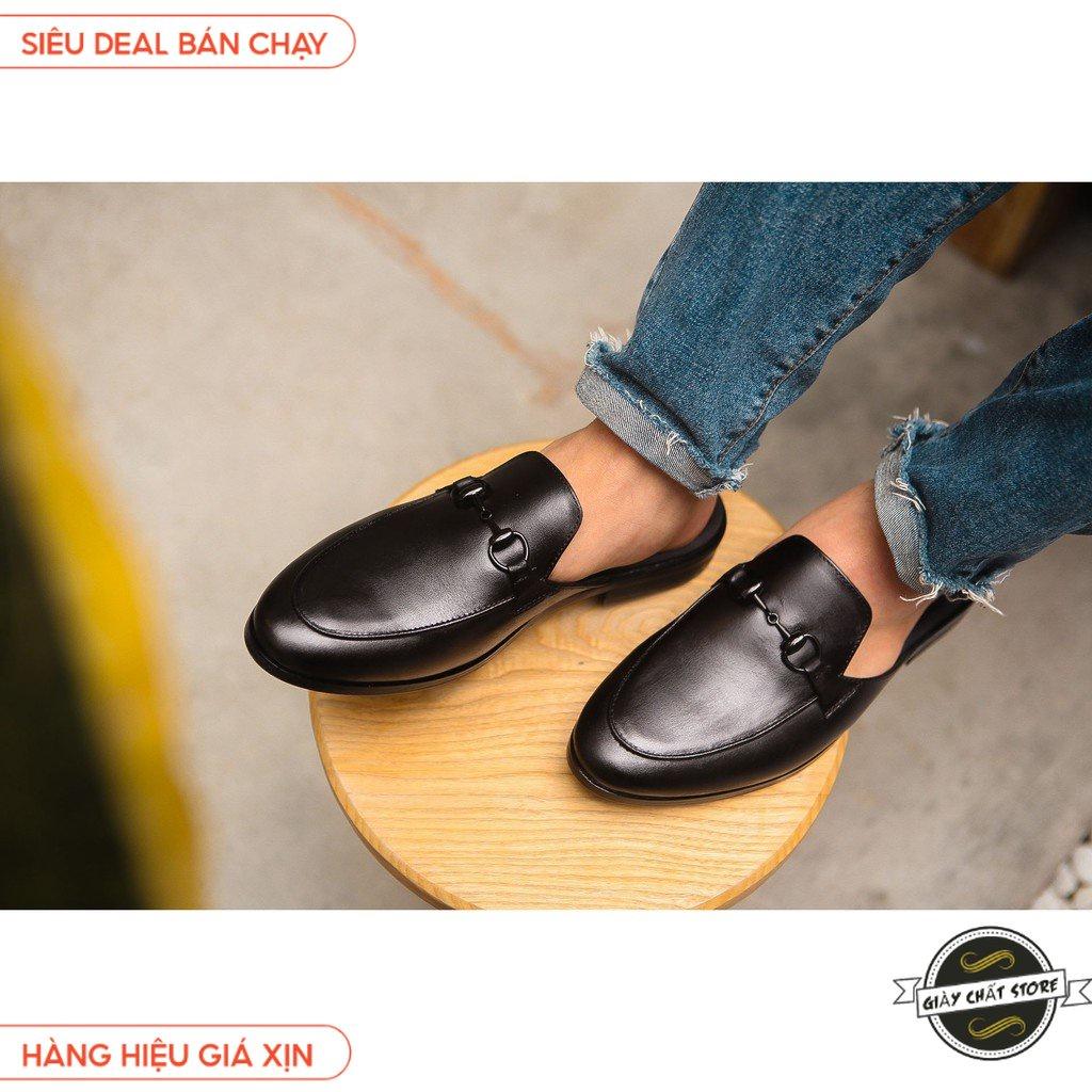 Giày Sục Nam Toroshoes Da Pu Mã M653 Đen 2022 B2