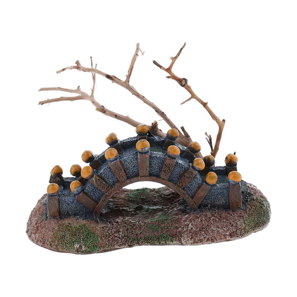 Reptile Vivarium Ornament Resin Tree Bark Aquarium Hiding