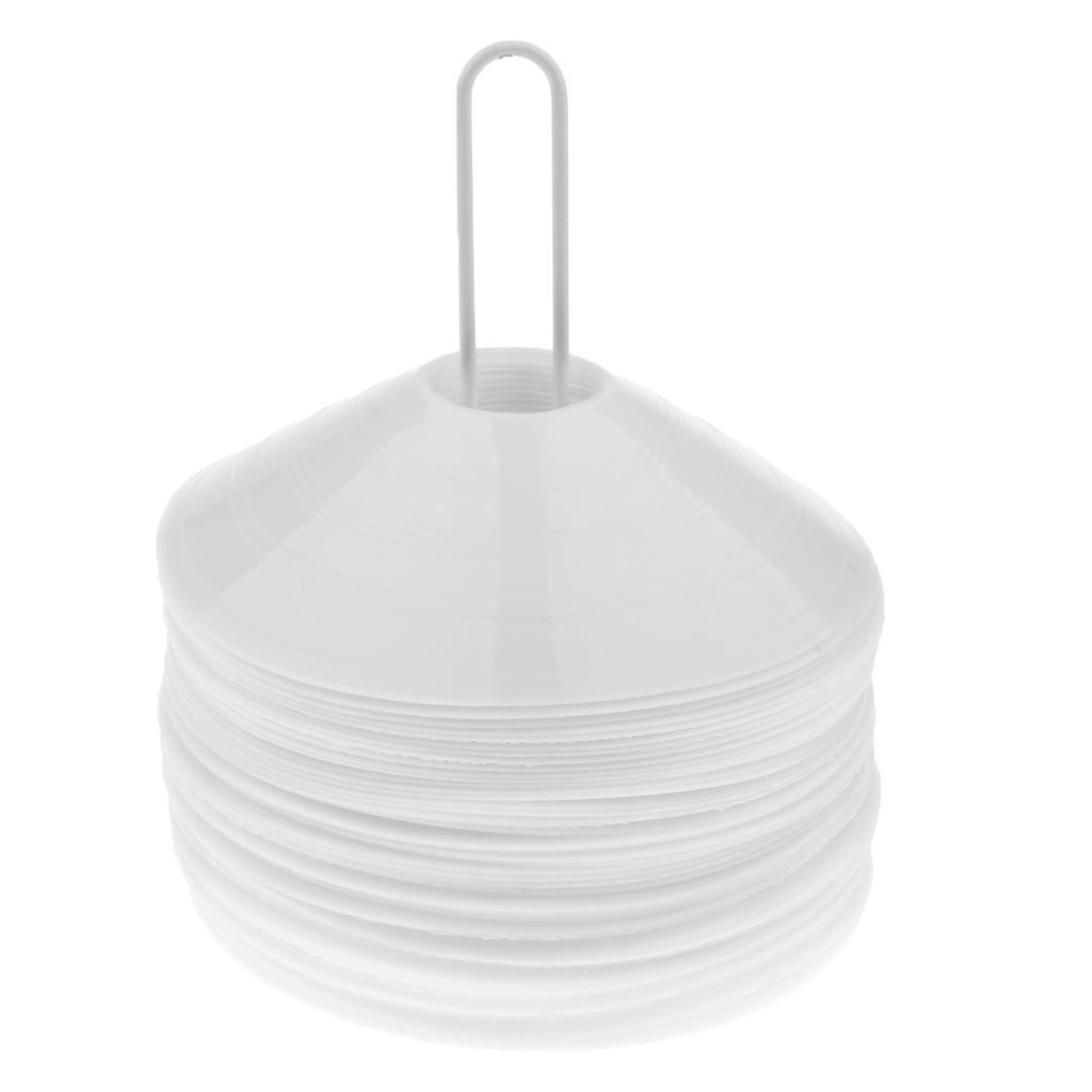 50 × Soccer Disc Cones Field Agility   Team Sport Yellow