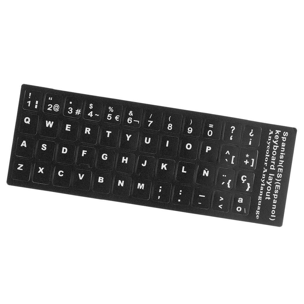 3xSpanish Letter Waterproof Super Durable Keyboard Skin Sticker Cover for PC