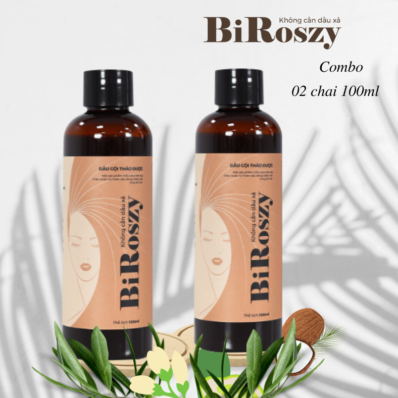 Dầu gội thảo dược BiRoszy - Không cần dầu xả 500ml