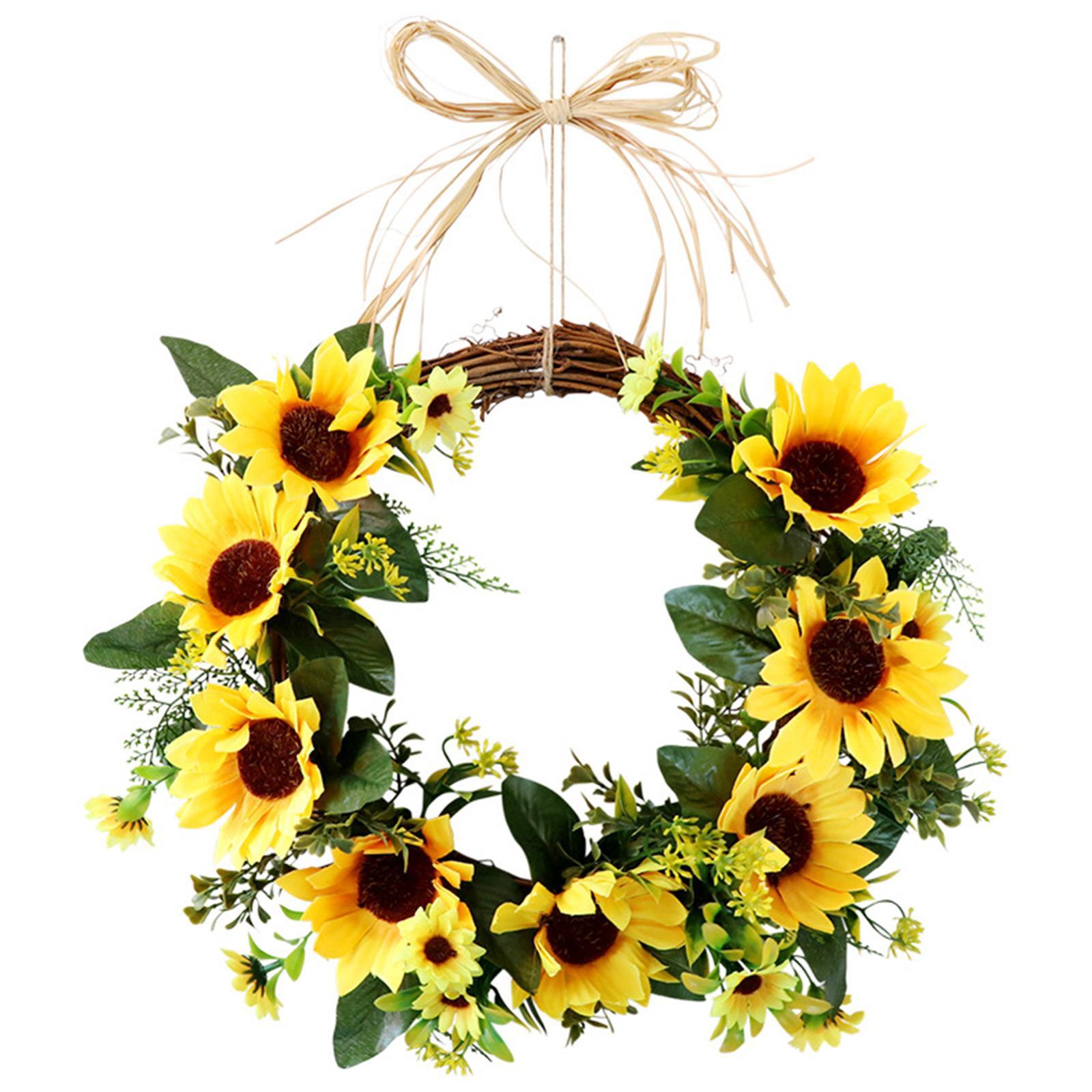 Artificial   Wreath, 13.8 Inch Decorative  Flower Wreath
