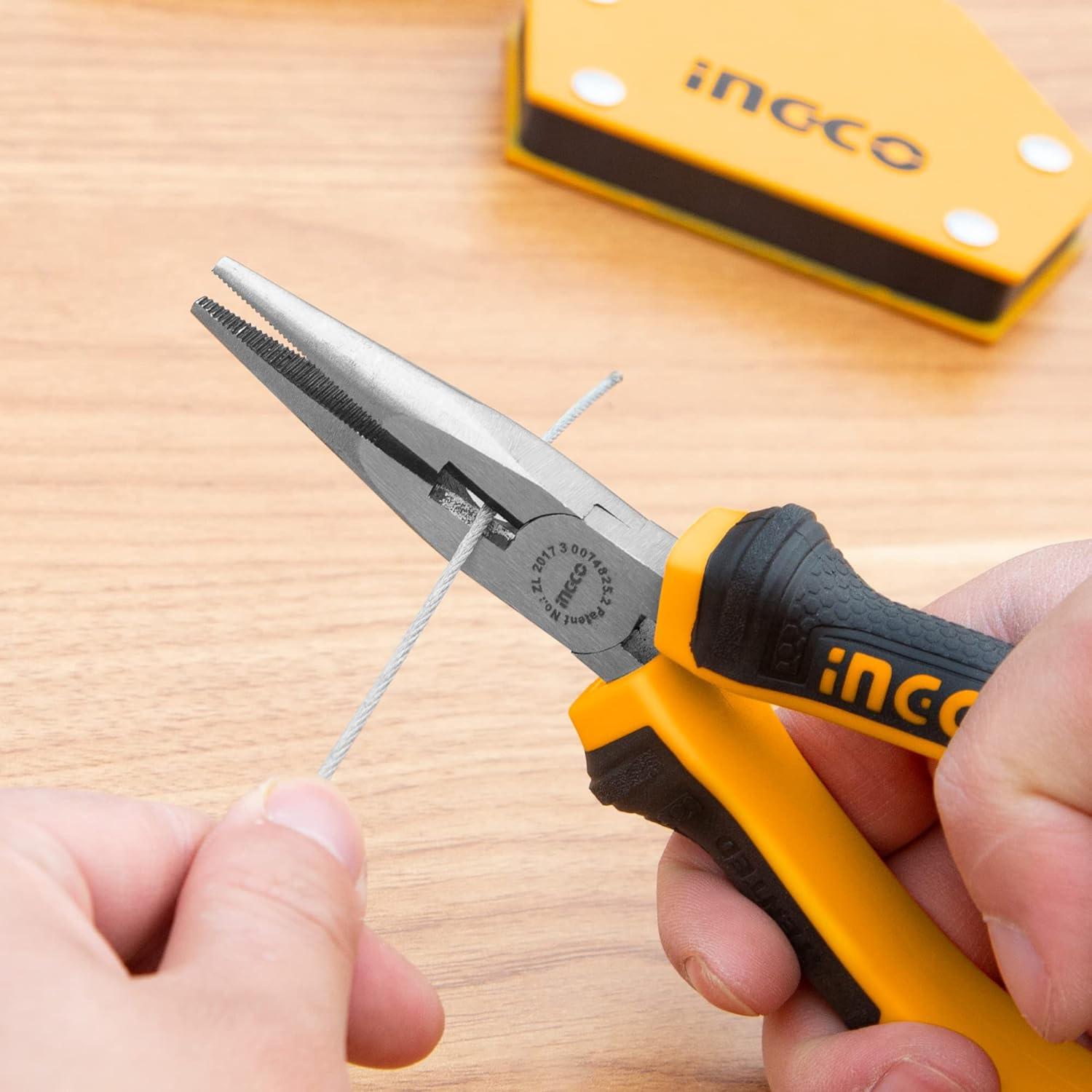 KÌM CẮT MỎ NHỌN (DÀI) INGCO HLNP08168 - HÀNG CHÍNH HÃNG
