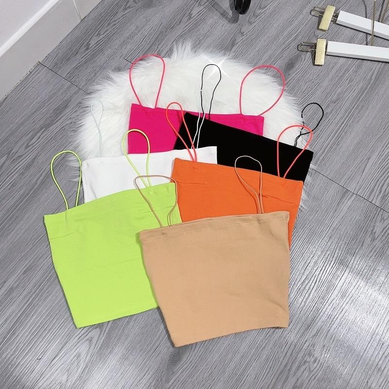 Áo 2 dây croptop dây bún siêu xinh - Carotshop - Freesize dưới 51kg